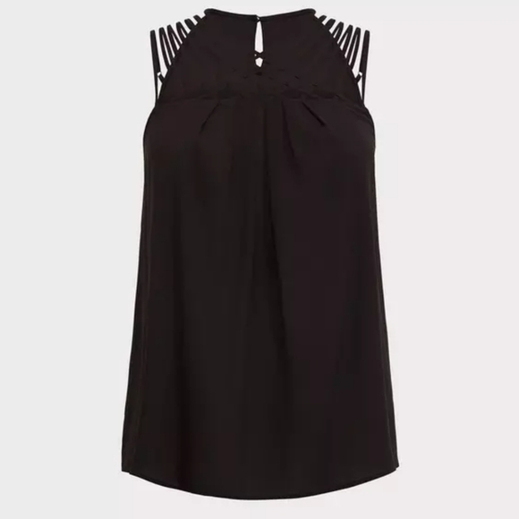 Torrid strappy chiffon blouse 2X - Picture 4 of 10